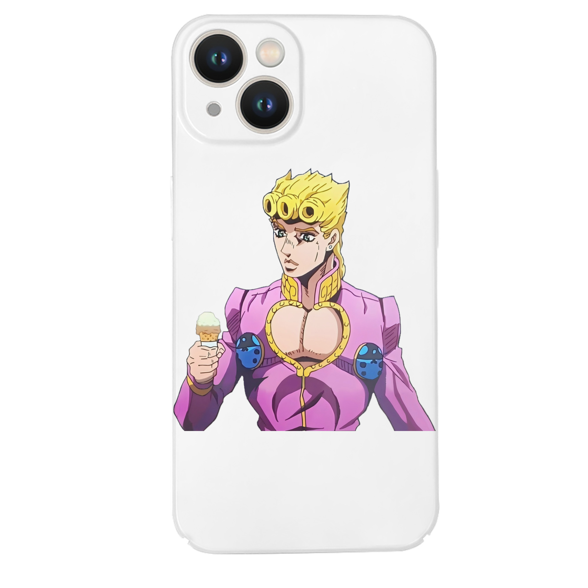 （画像用） ジョジョの奇妙な冒険 ジョルノ?ジョバァーナ JoJo's Bizarre Adventure Giorno Giovanna 【iPhone 14シリーズ対応】ハードケース